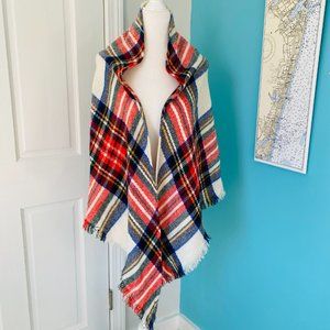 Classic Country Plaid Triangle Scarf